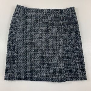 3For$20 Loft Skirt Black Gray Tweed size:0 Petite